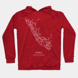 Peru Road Map Hoodie